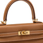 Kelly 25 Gold in Epsom Leather with Gold Hardware