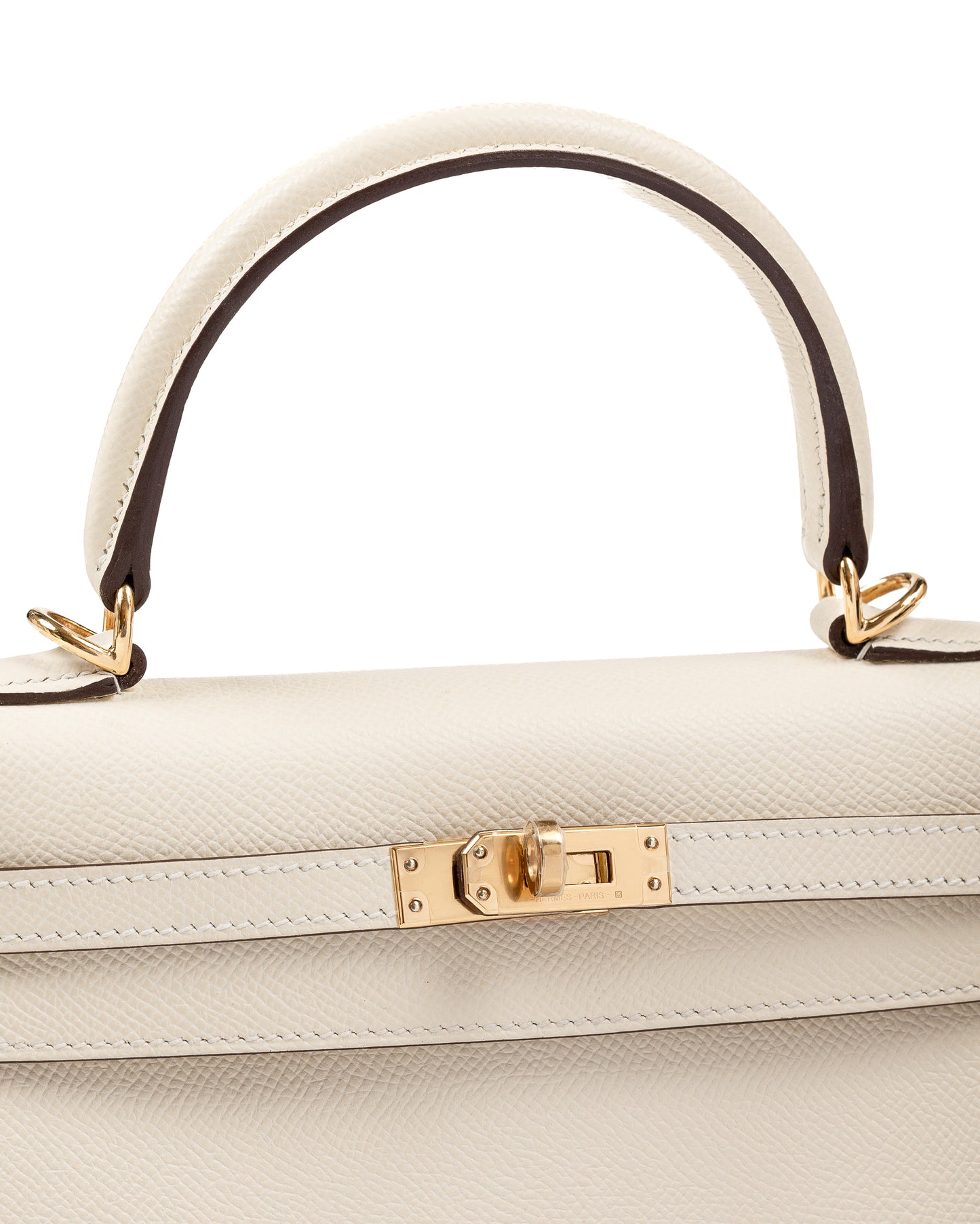 Kelly 25cm Nata Epsom Leather with Gold Hardware