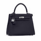 Kelly 25 Caban in Togo Leather with Palladium Hardware