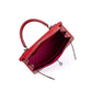 Kelly 25 Sellier in Rouge Piment/Rose Shocking Madame Veau Leather with Palladium Hardware