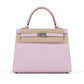 Kelly 25 Sellier Mauve Pale in Epsom Leather with Palladium Hardware