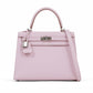 Kelly 25 Sellier Mauve Pale in Epsom Leather with Palladium Hardware