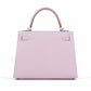 Kelly 25 Sellier Mauve Pale in Epsom Leather with Palladium Hardware
