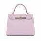 Kelly 25 Sellier Mauve Pale in Epsom Leather with Palladium Hardware