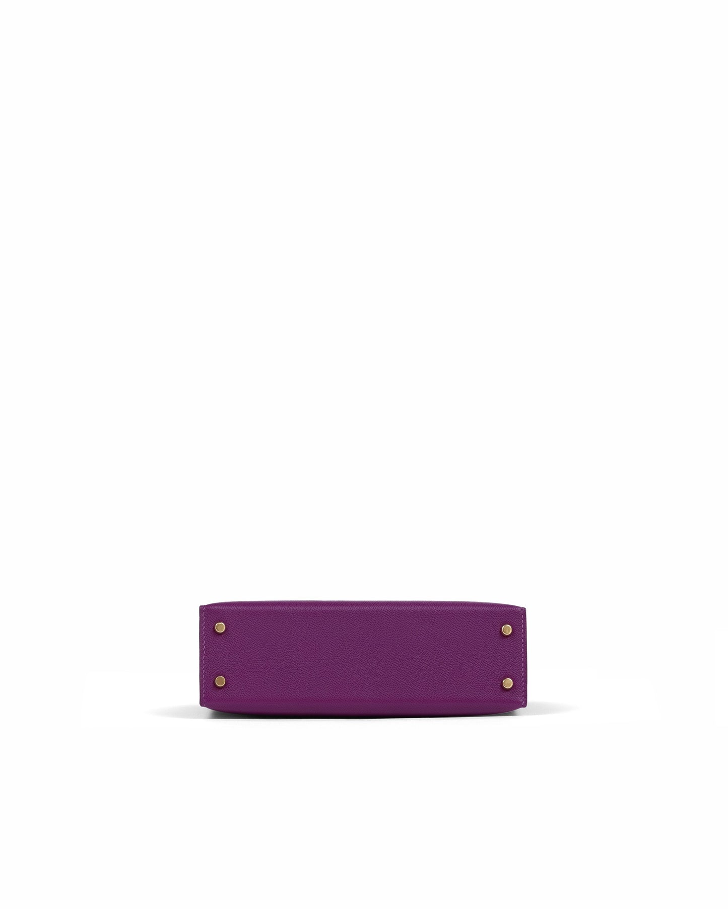 Kelly 20 Sellier Amethyst and Anemone in Veau Madame leather and Shiny Alligator Touch with Permabrass Hardware