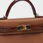 Kelly 20 Sellier Gold Madame Miel Alligator Touch with Gold Hardware