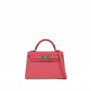 Kelly 20 Sellier Rose Azalee in Epsom Leather with Palladium Hardware