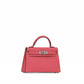 Kelly 20 Sellier Rose Azalee in Epsom Leather with Palladium Hardware