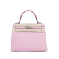 Kelly 25 Mauve Sylvestre in Epsom leather with Palladium Hardware