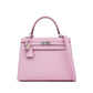 Kelly 25 Mauve Sylvestre in Epsom leather with Palladium Hardware