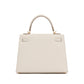 Kelly 25 Sellier Craie in Epsom leather with Gold Hardware