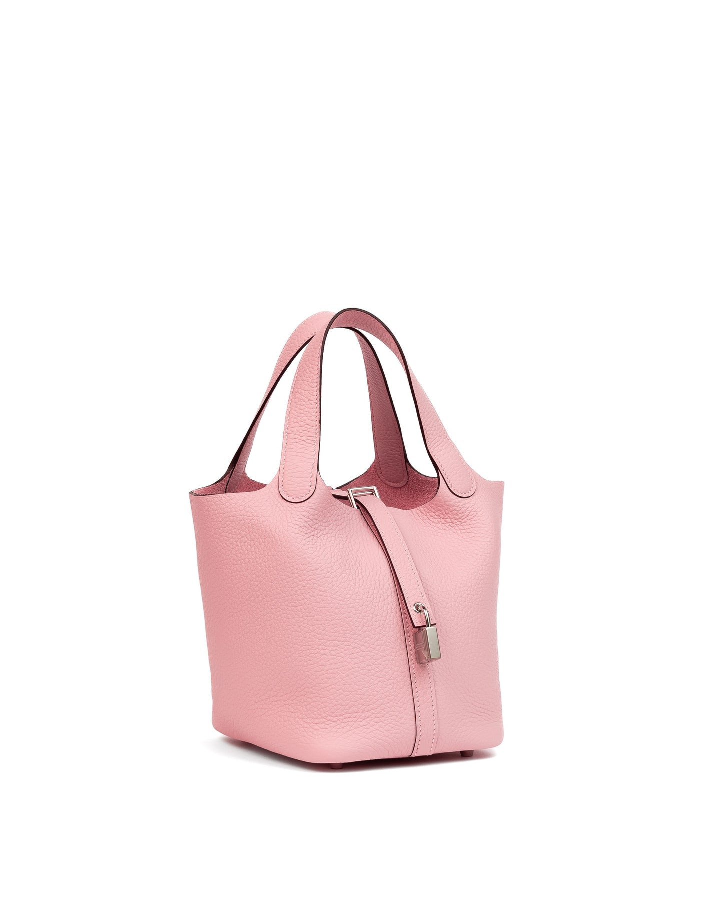 Picotin 18 Rose Sakura in Taurillon Clemence Leather with Palladium Hardware