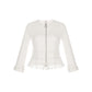 Hermès Veste Zipped Jacket Blanc Naturel size 36