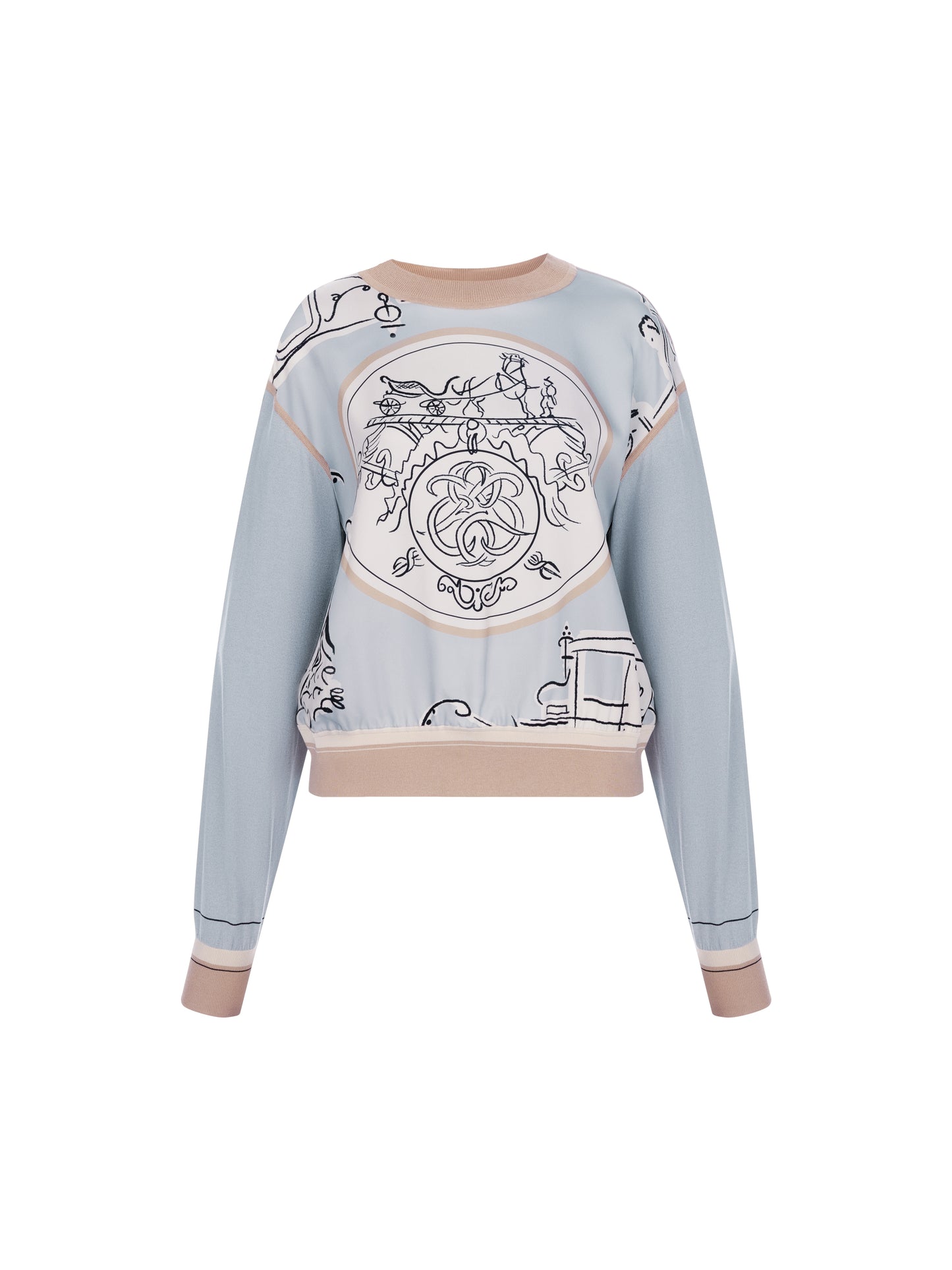 Hermès Pull Sweatshirt Jr Gris Parulin size 34
