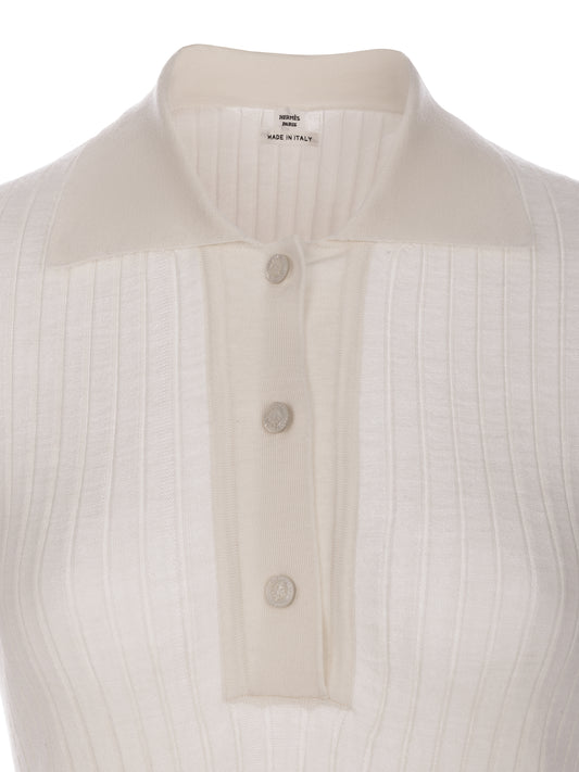 Hermès Polo Shirt A3 Blanc Naturel size 36