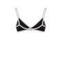 Chanel Swimsuit Top Stretch Jersey in Black & White size 36