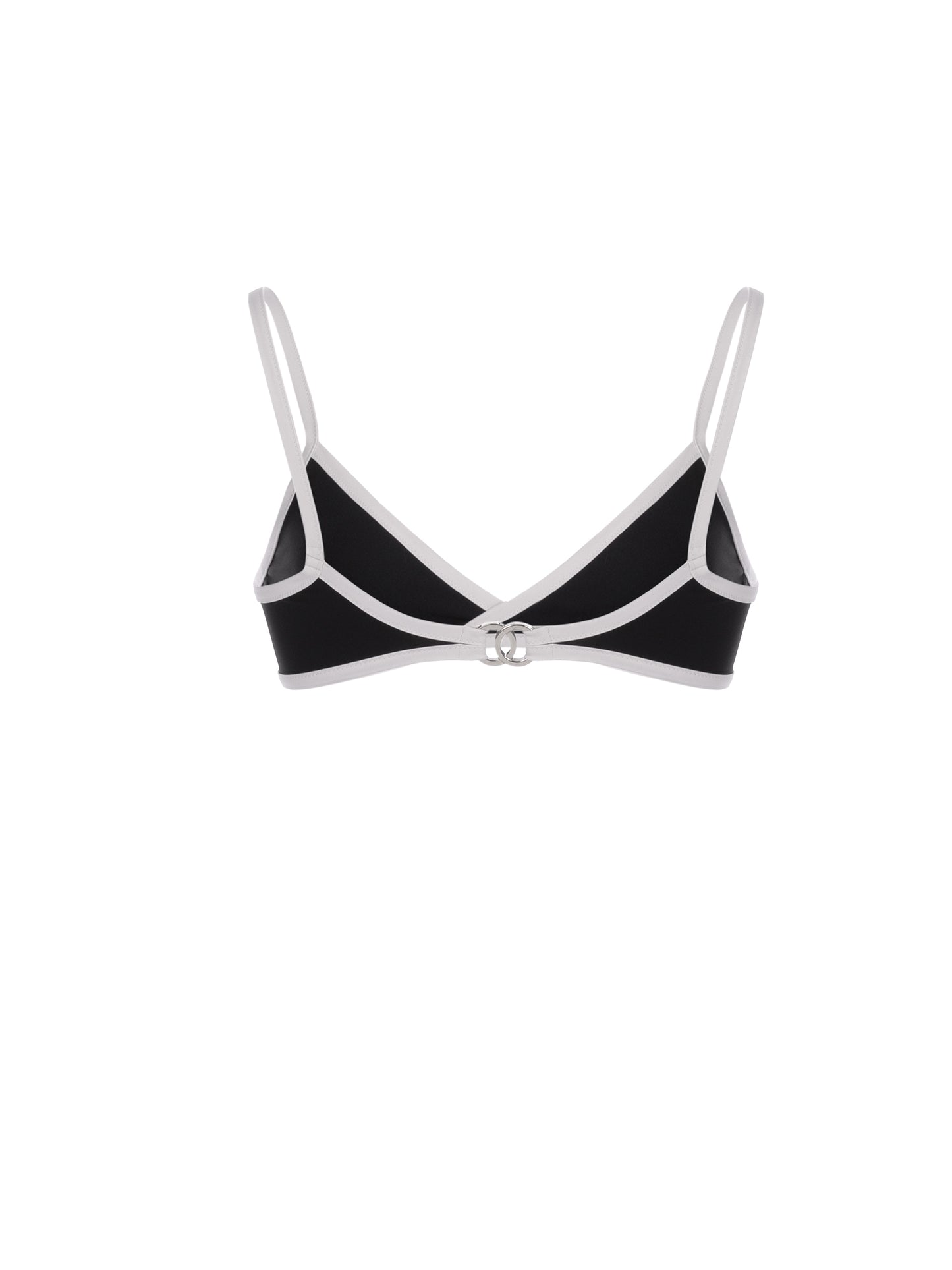 Chanel Swimsuit Top Stretch Jersey in Black & White size 36