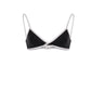 Chanel Swimsuit Top Stretch Jersey in Black & White size 36