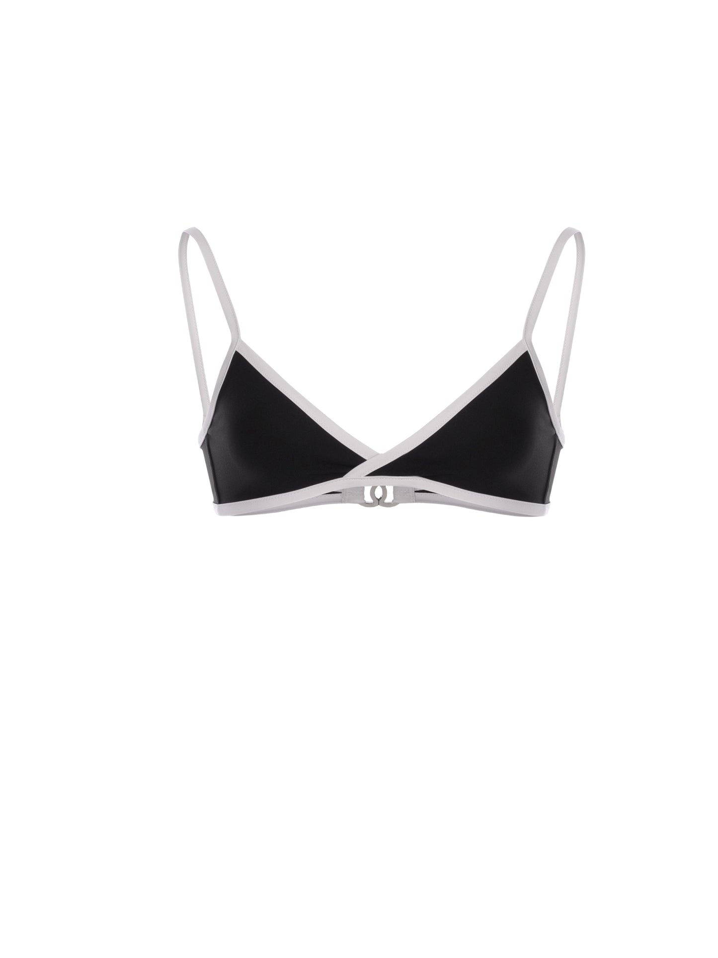 Chanel Swimsuit Top Stretch Jersey in Black & White size 36