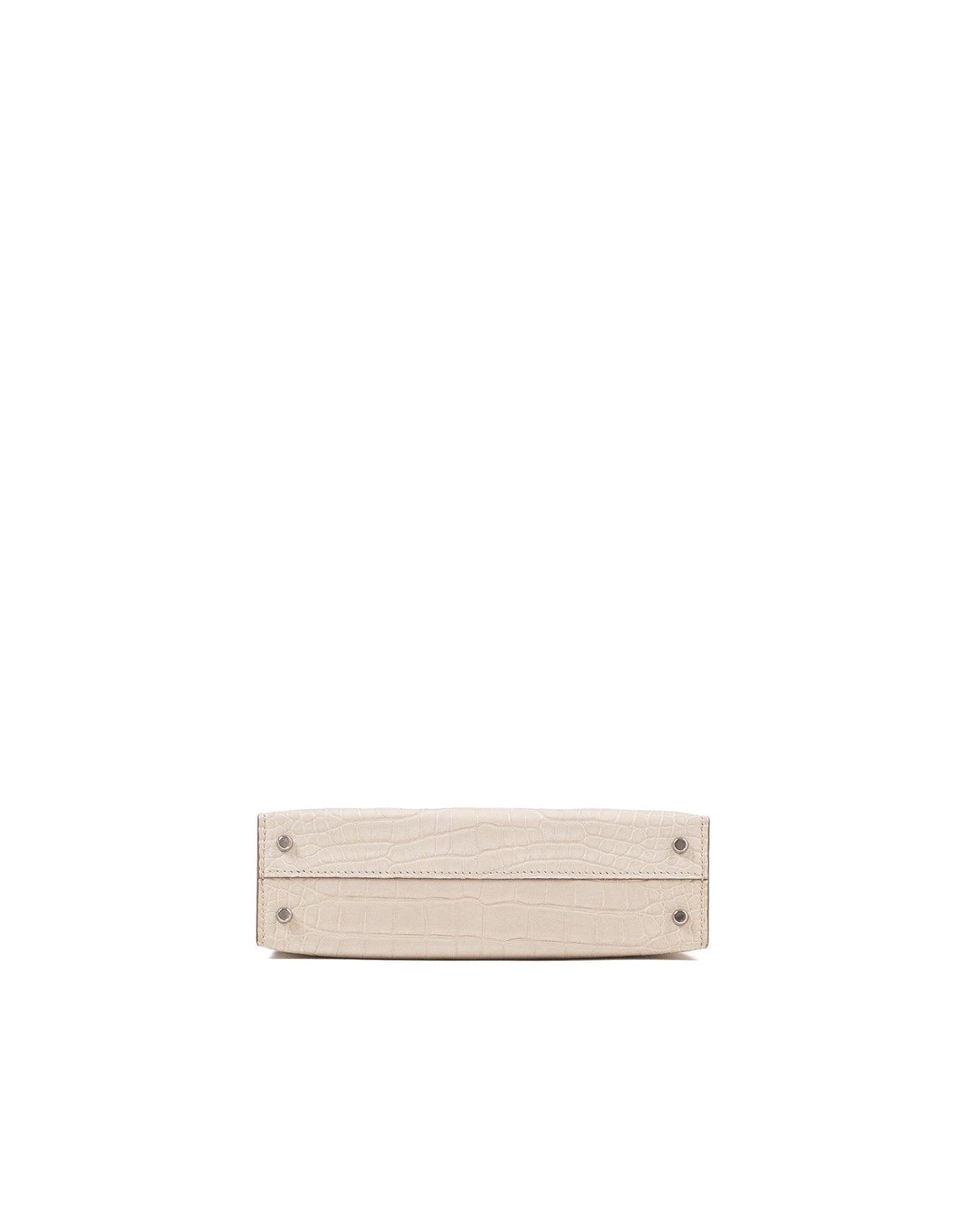 Kelly 20 in Beton Sellier Matte Alligator Mississippiensis with Palladium Hardware