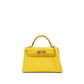 HSS Kelly 20 Jaune de Naples/Rose Pourpre inside in Epsom Leather with Permabrass Hardware