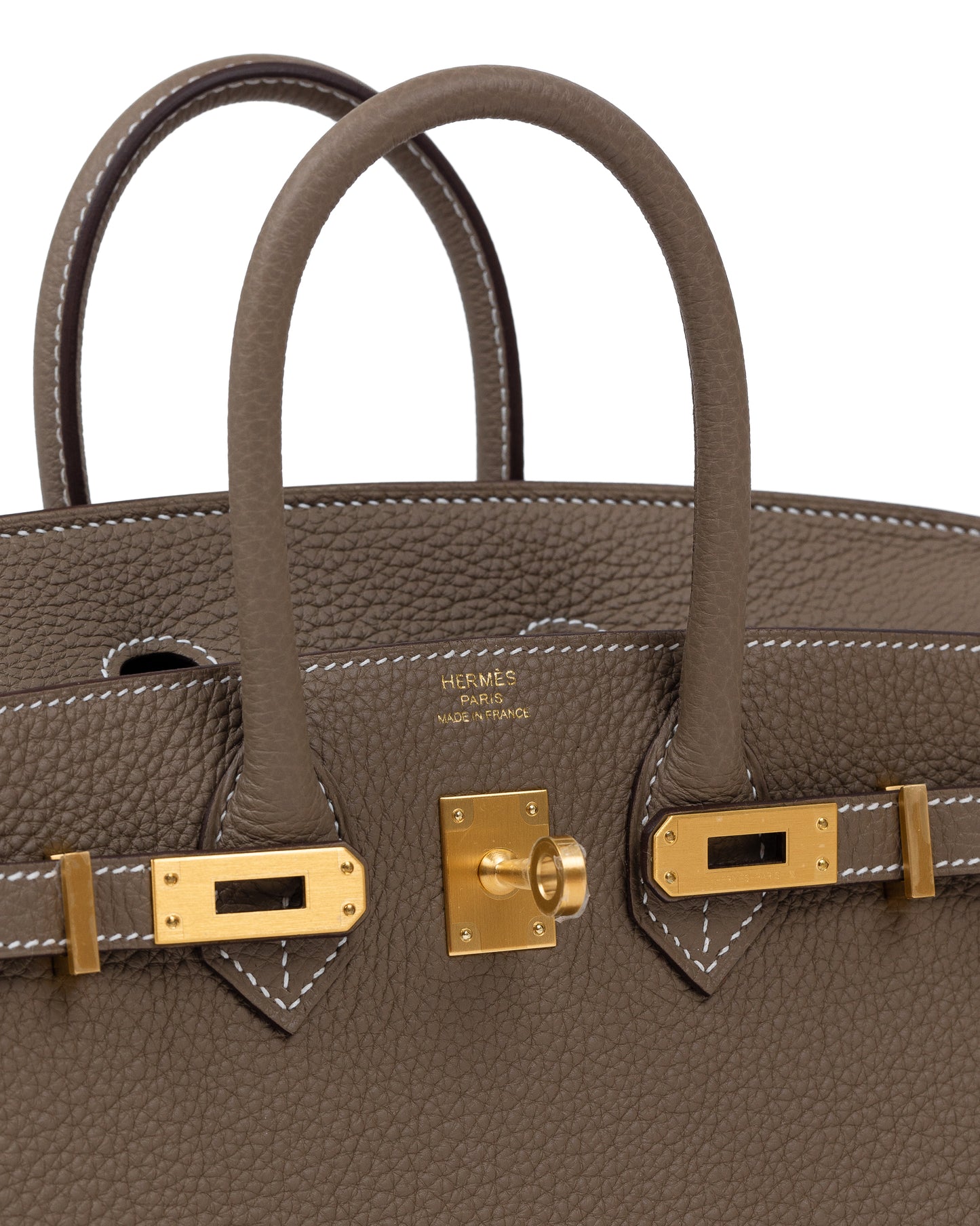 Birkin 25 Etoupe in Togo Leather with Brushed Gold Hardware