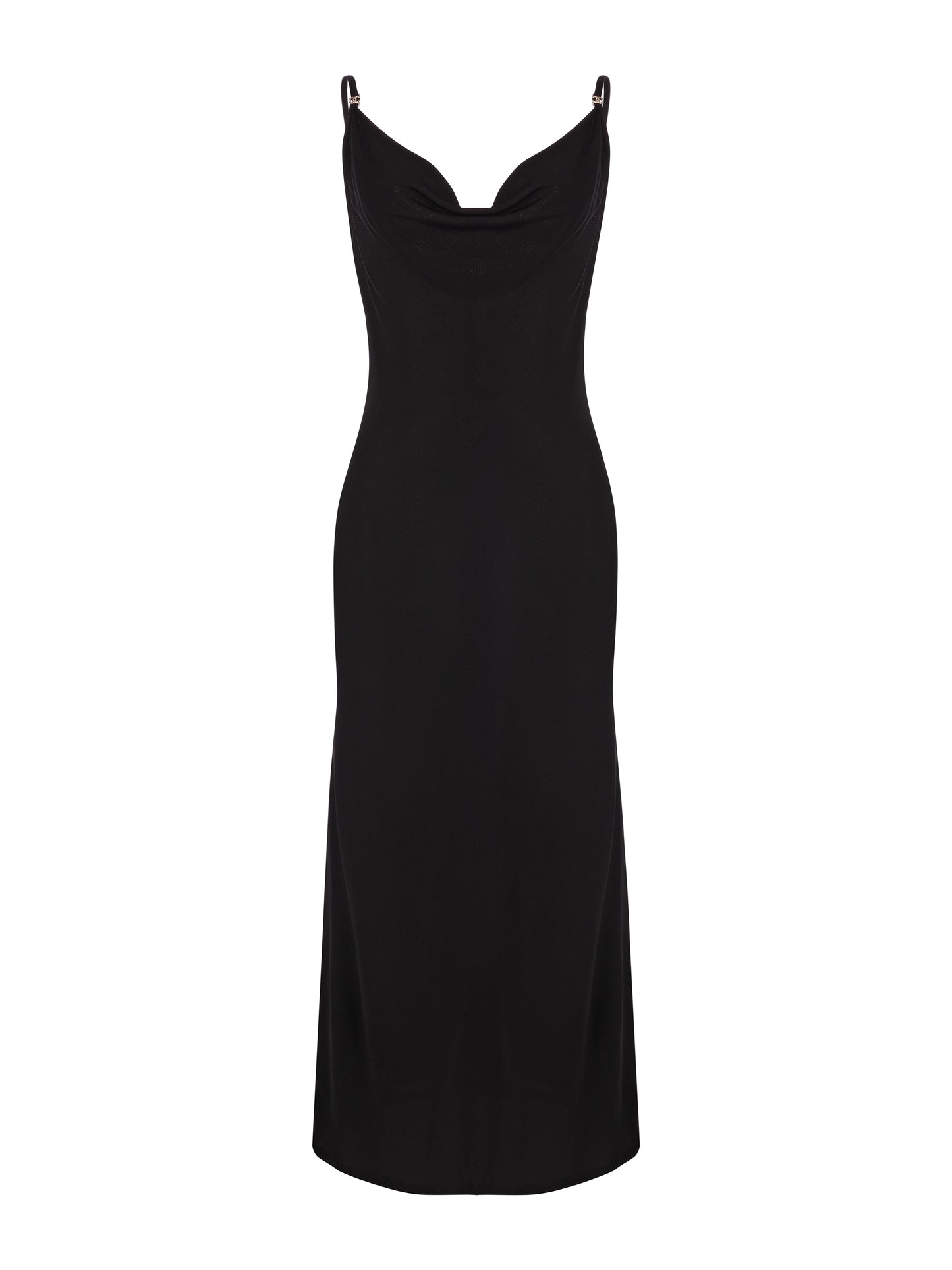 Chanel Robe Dress Mixed Fibres in Black size 36