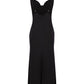 Chanel Robe Dress Mixed Fibres in Black size 36