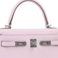 Kelly 25 Sellier Mauve Pale in Epsom Leather with Palladium Hardware