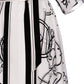 Ex-Libris a Main Levee" Blanc Nacre Caftan size 40