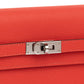 Kelly To Go Orange Field in Epsom leather with Palladium Hardware