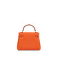 Kelly Doll Orange/Rose Sakura in Swift Leather with Gold Hardware
