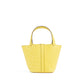 Micro Picotin 14 Jaune Citron in Ostrich Leather with Palladium Hardware