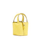 Micro Picotin 14 Jaune Citron in Ostrich Leather with Palladium Hardware