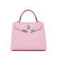 Kelly 25 Mauve Sylvestre in Epsom leather with Palladium Hardware
