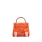 Kelly Doll Orange/Rose Sakura in Swift Leather with Gold Hardware