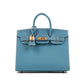 Birkin 25 Sellier Blue Jean in Epsom Leather with Gold Hardware