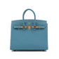 Birkin 25 Sellier Blue Jean in Epsom Leather with Gold Hardware