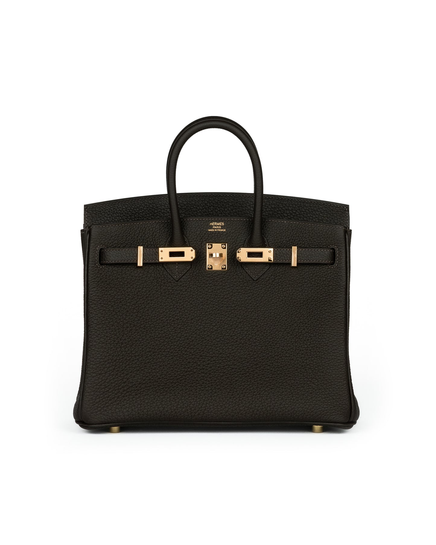 Birkin 25 Bai Brun in Togo Leather with Gold Hardware