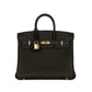 Birkin 25 Bai Brun in Togo Leather with Gold Hardware