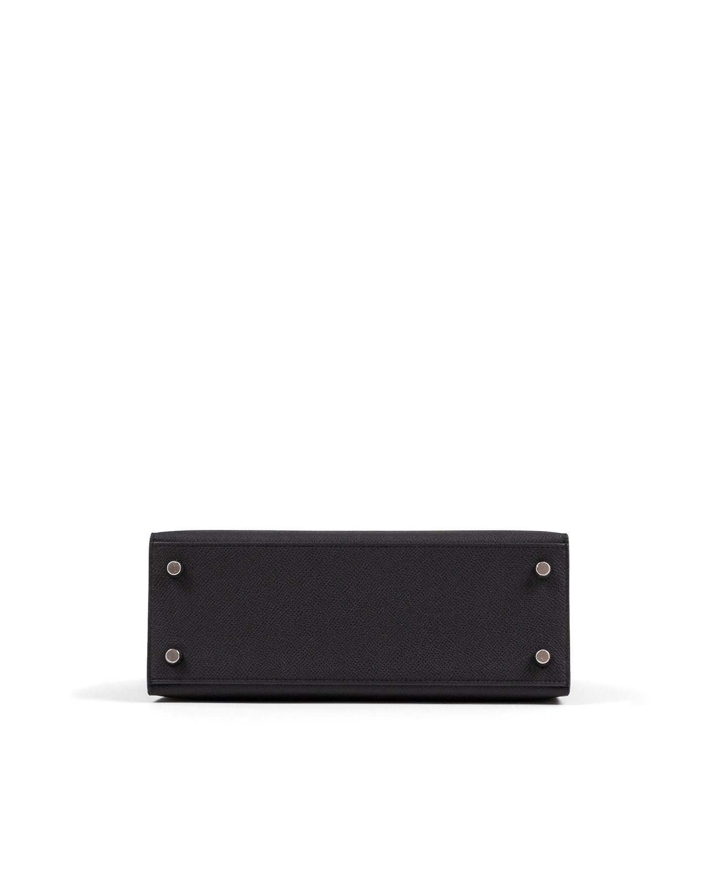 Kelly 25 Black in Epsom Leather with Palladium Hardware