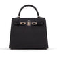 Kelly 25 Black in Epsom Leather with Palladium Hardware