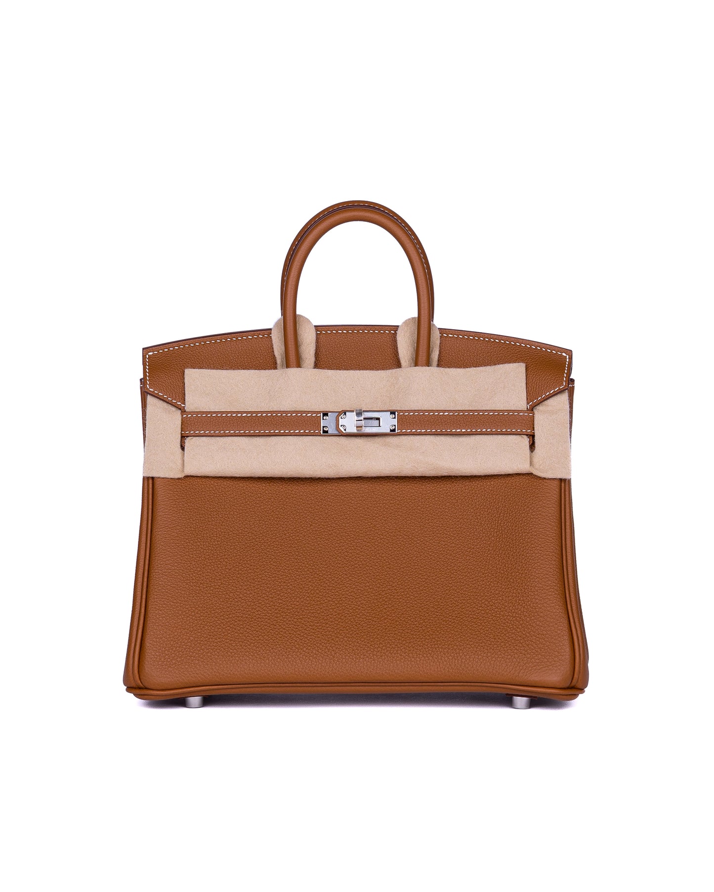 Birkin 25 in Gold Togo with Palladium Hardware