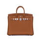Birkin 25 in Gold Togo with Palladium Hardware