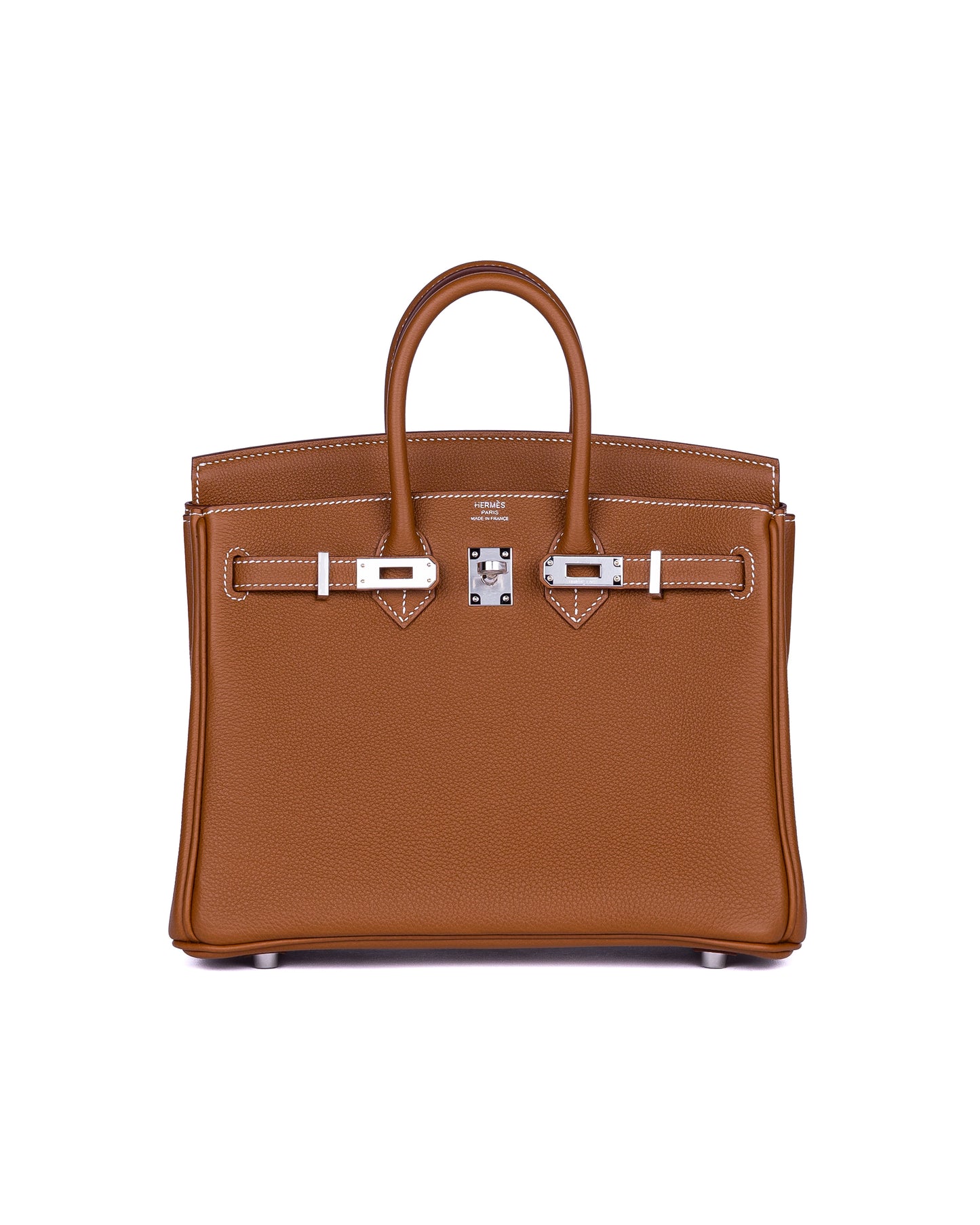 Birkin 25 in Gold Togo with Palladium Hardware