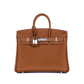 Birkin 25 in Gold Togo with Palladium Hardware