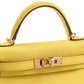 HSS Kelly 20 Jaune de Naples/Rose Pourpre inside in Epsom Leather with Permabrass Hardware