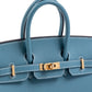 Birkin 25 Sellier Blue Jean in Epsom Leather with Gold Hardware