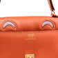 Kelly Doll Orange/Rose Sakura in Swift Leather with Gold Hardware