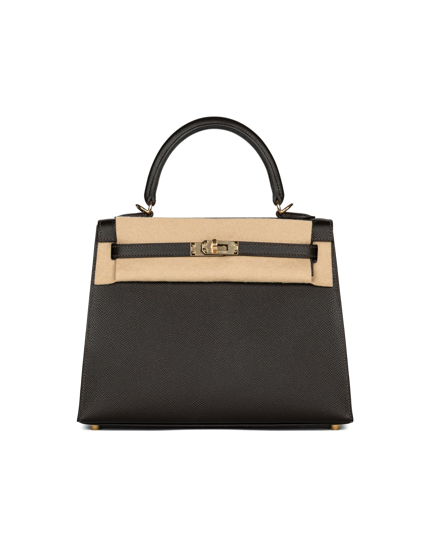 Hermès Kelly 25 Bai Brun Epsom with Permabrass Hardware